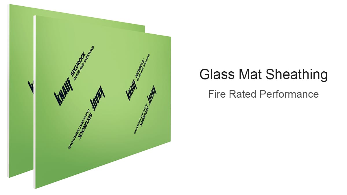 Glass Mat Sheathing Fire Rated Performance
