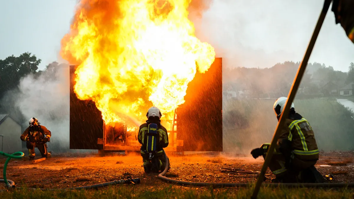 Magnesium Wall Board Fire Comparison